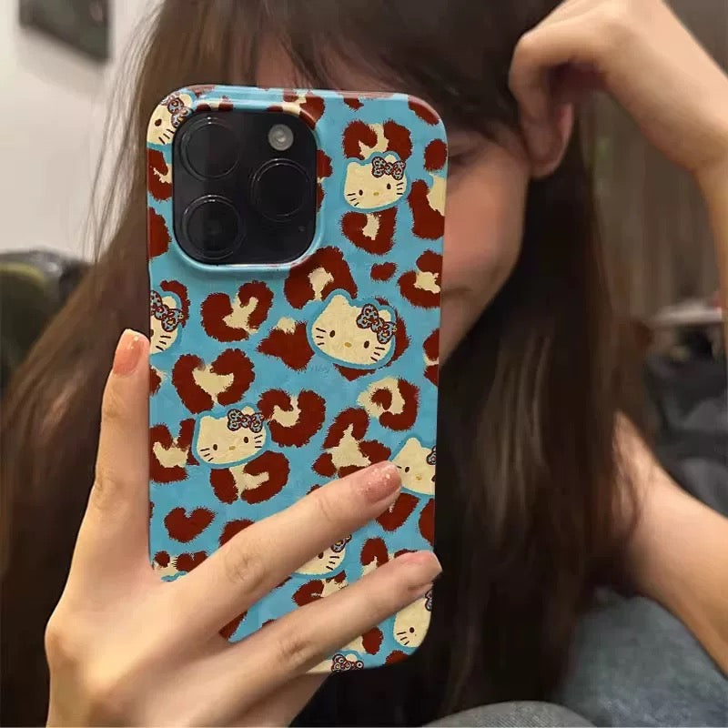 Leopard Hello Kitty iPhone Case