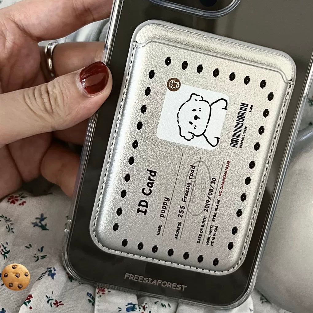Furry Friends ID Leather MagSafe Wallet