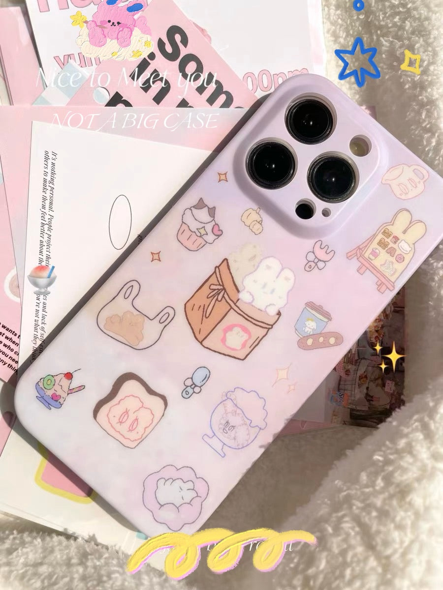 Purple Bunny iPhone Case