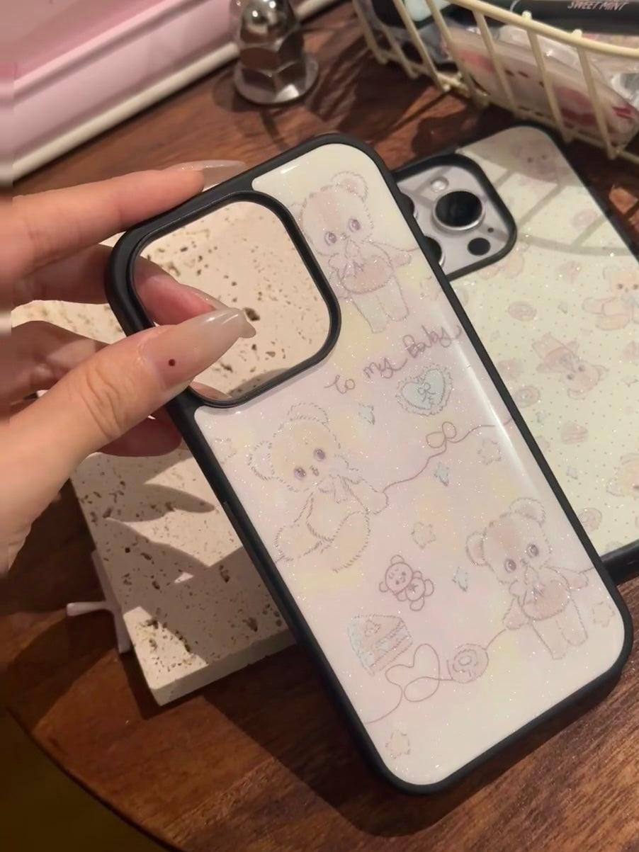 Dreamy Bear Epoxy Bumper iPhone Case