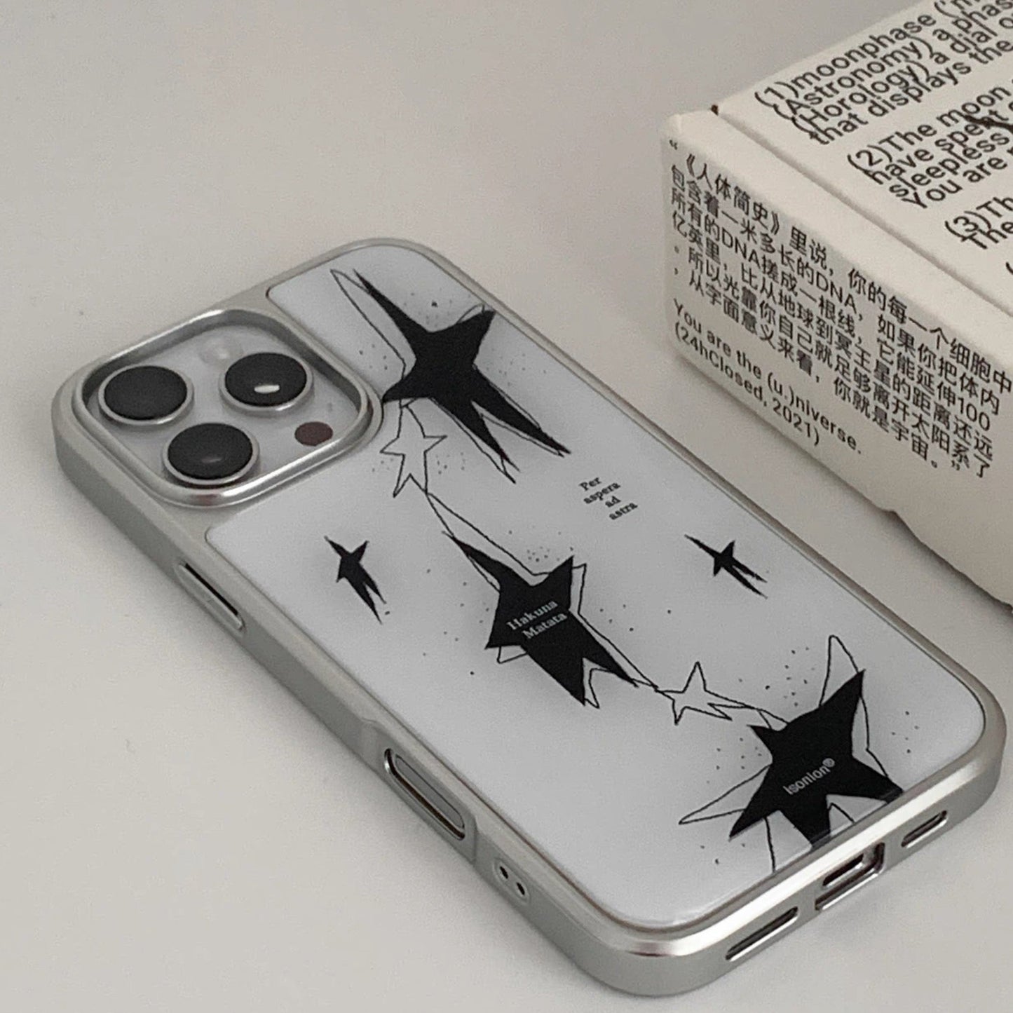 Falling Stars Epoxy Electroplated iPhone Case