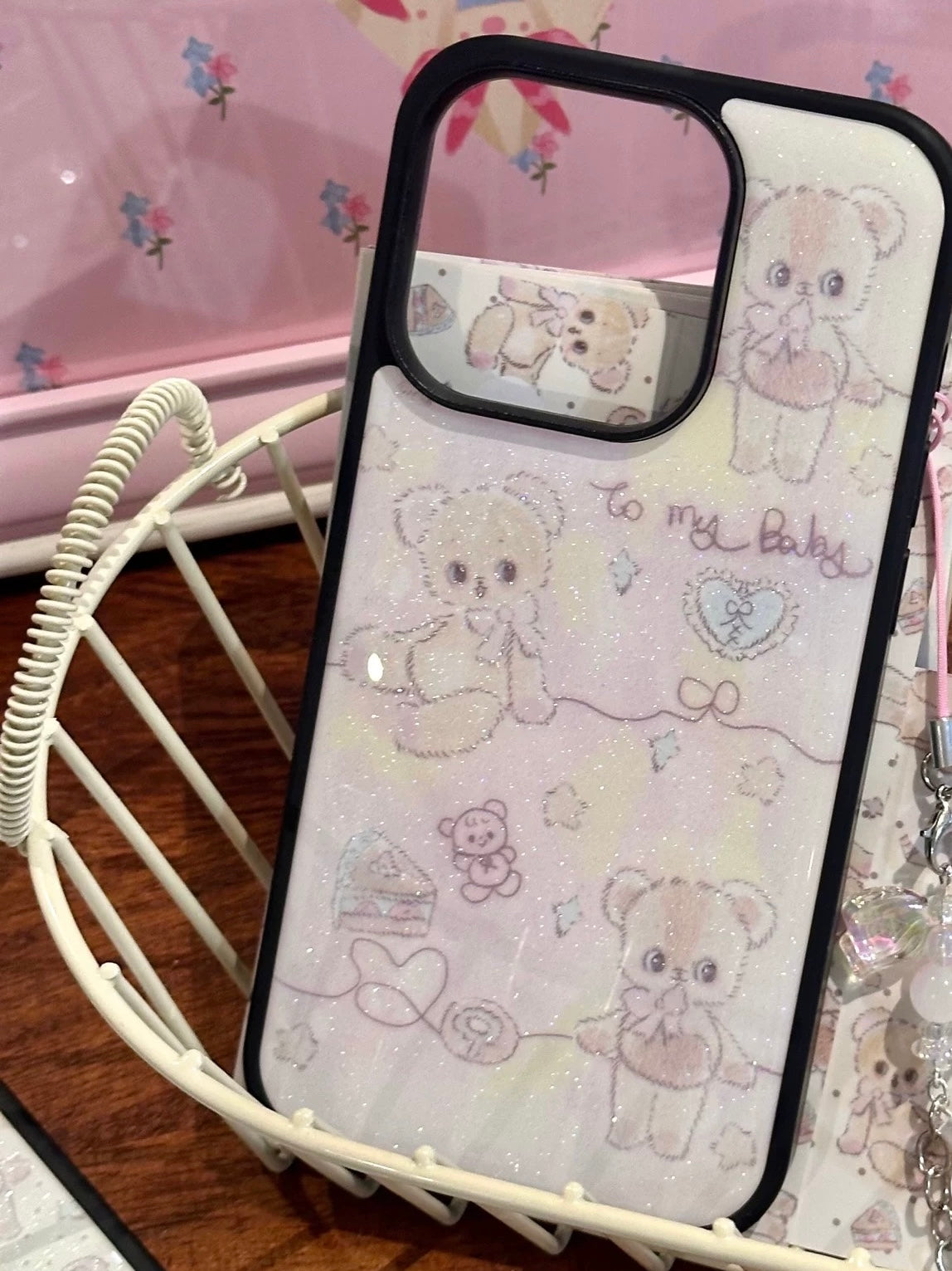 Dreamy Bear Epoxy Bumper iPhone Case