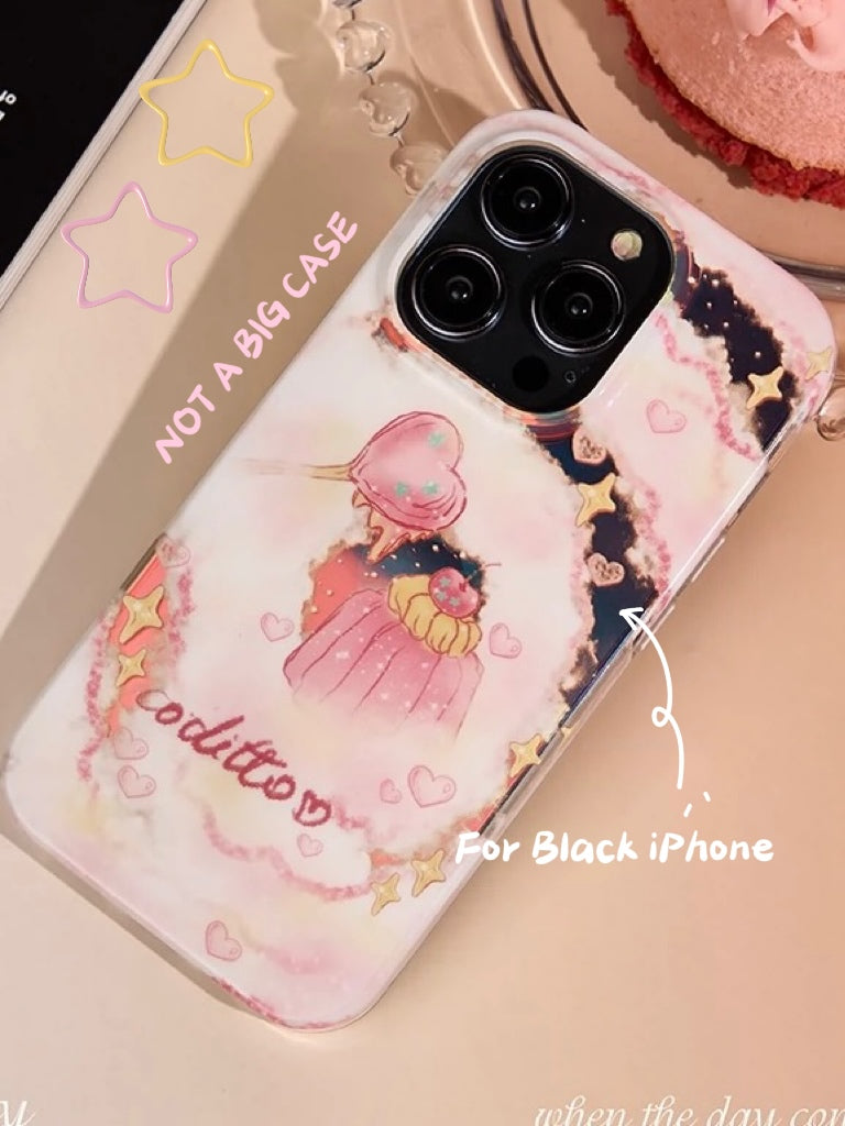 Semi-Transparent Sweet Mashmellow iPhone Case