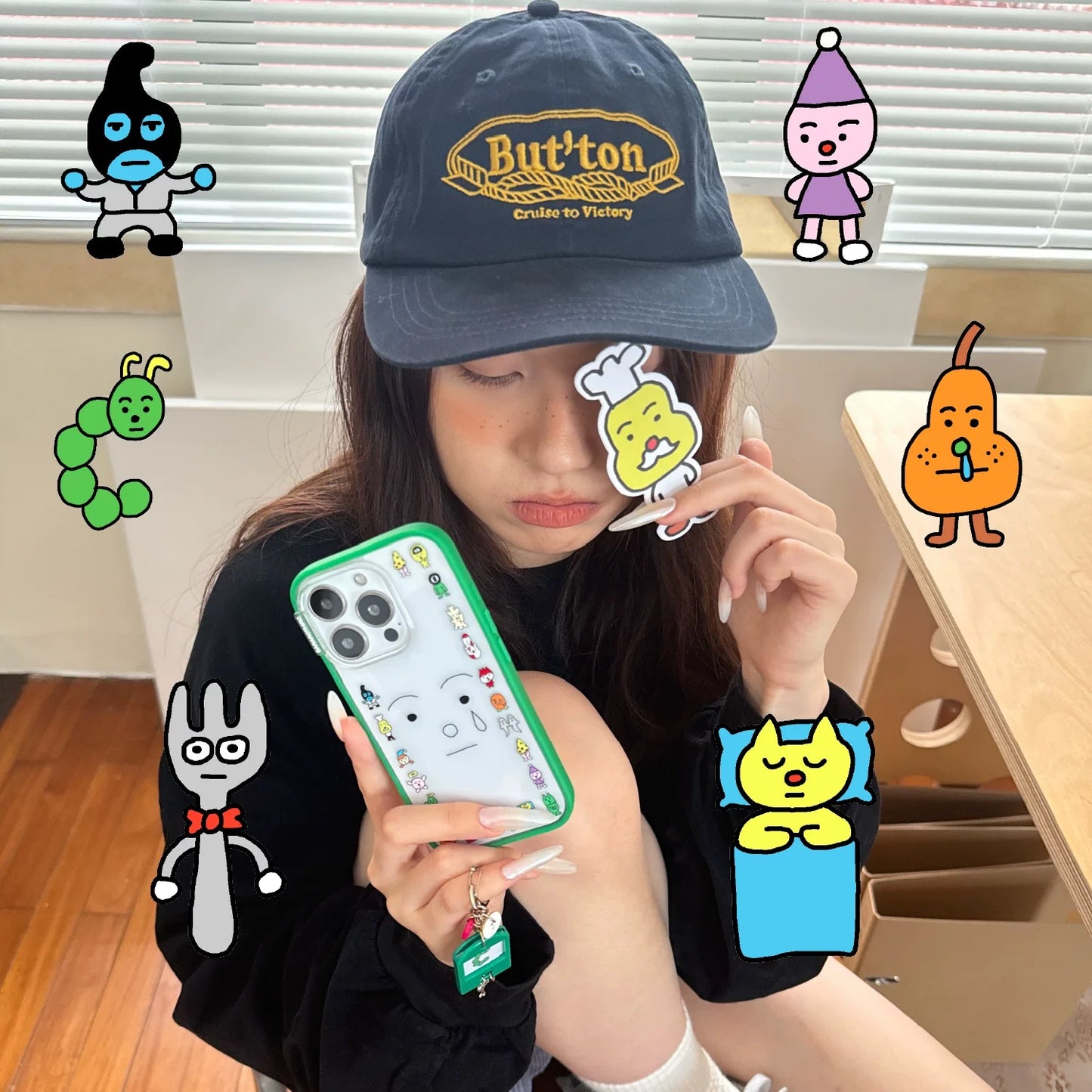 Little Tear Buddy Clear iPhone Case