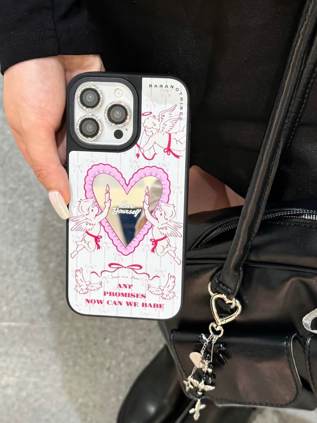 Angel Heart Mirror iPhone Case