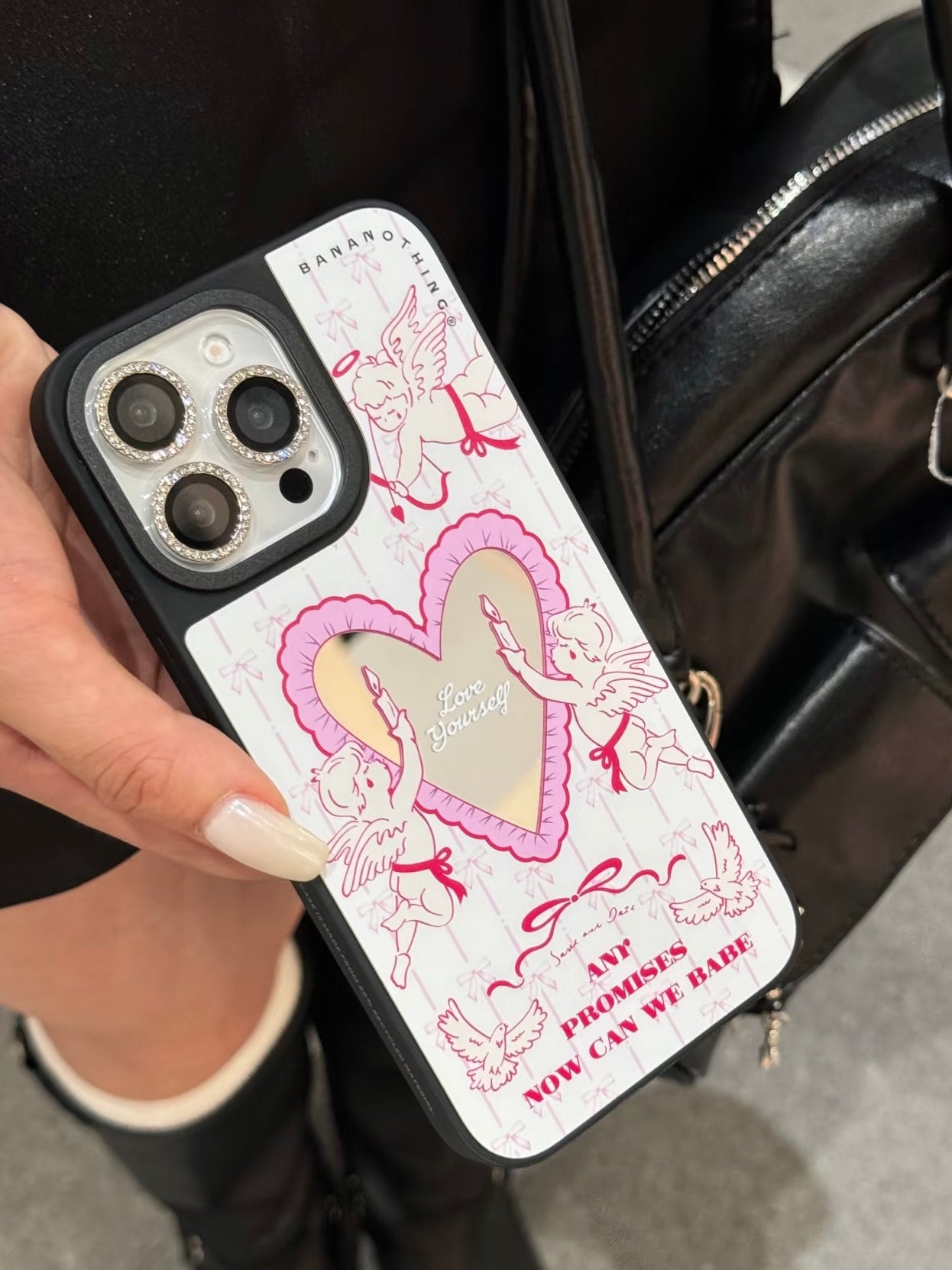Angel Heart Mirror iPhone Case