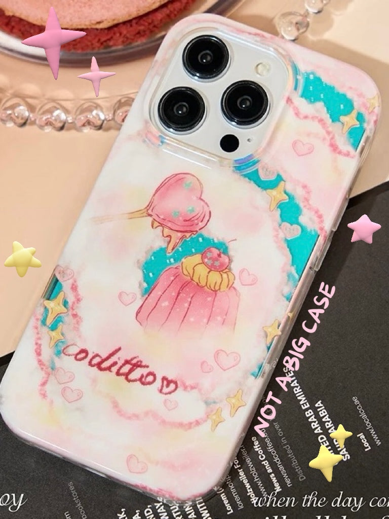 Semi-Transparent Sweet Mashmellow iPhone Case