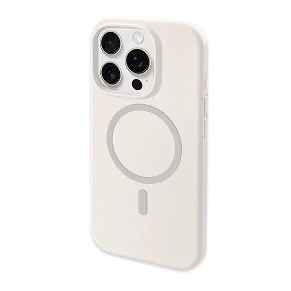 Snow White Silicone iPhone Case - MagSafe Compatible