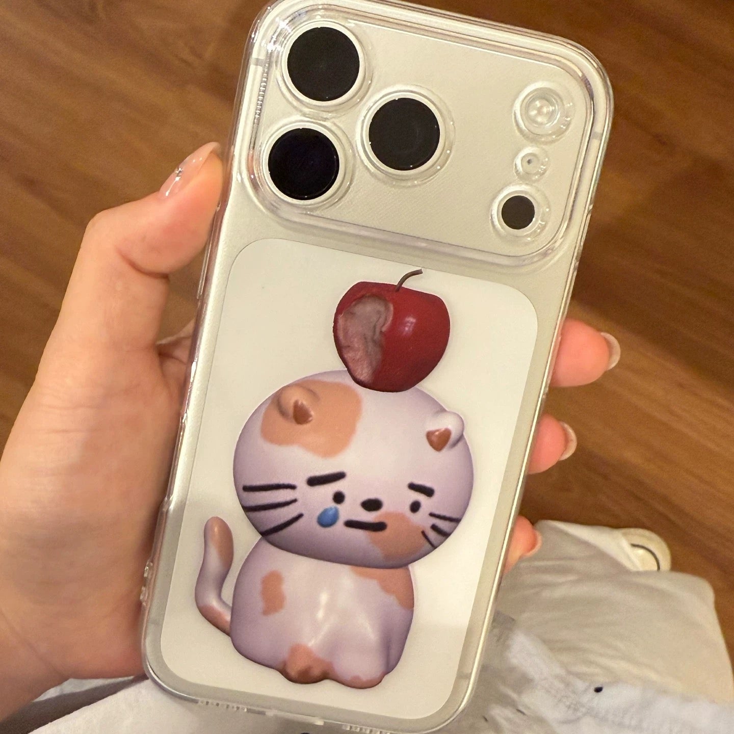 Bite Me Kitty Clear iPhone Case