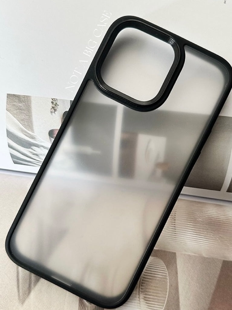 Clear Aryclic iPhone Case With Black Edges