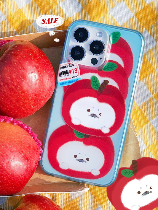 Sweet Apple Roll Clear iPhone Case