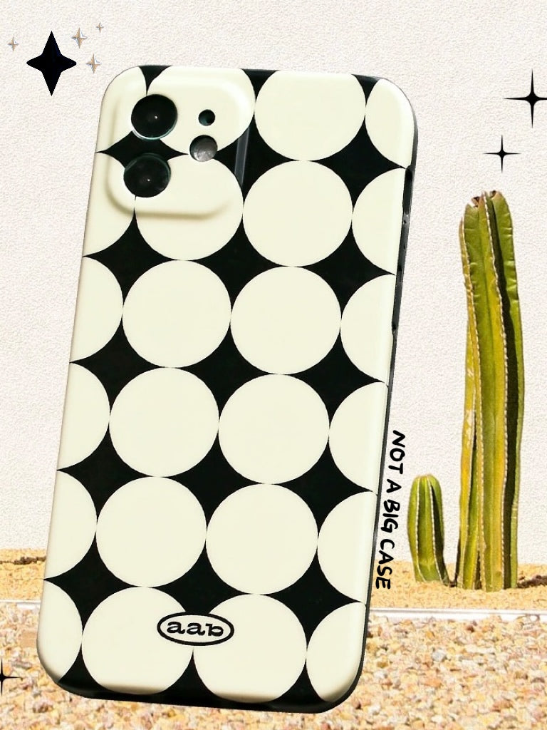 Black and White Cross Star iPhone Case