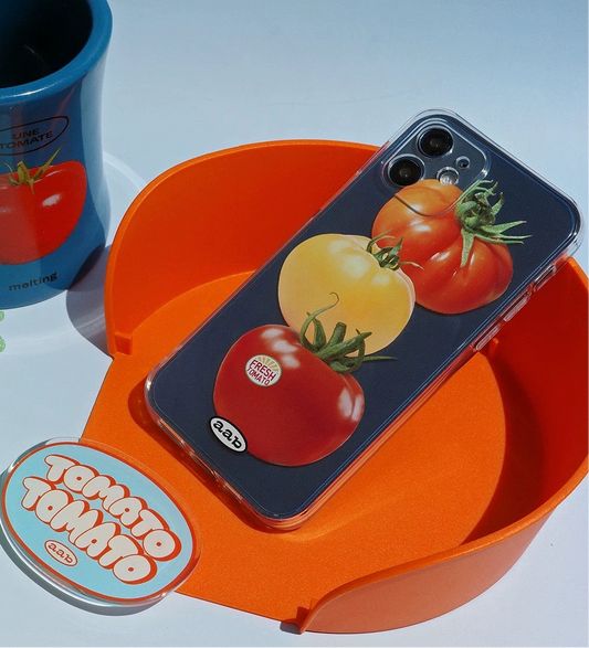 Fresh Tomato Clear iPhone Case