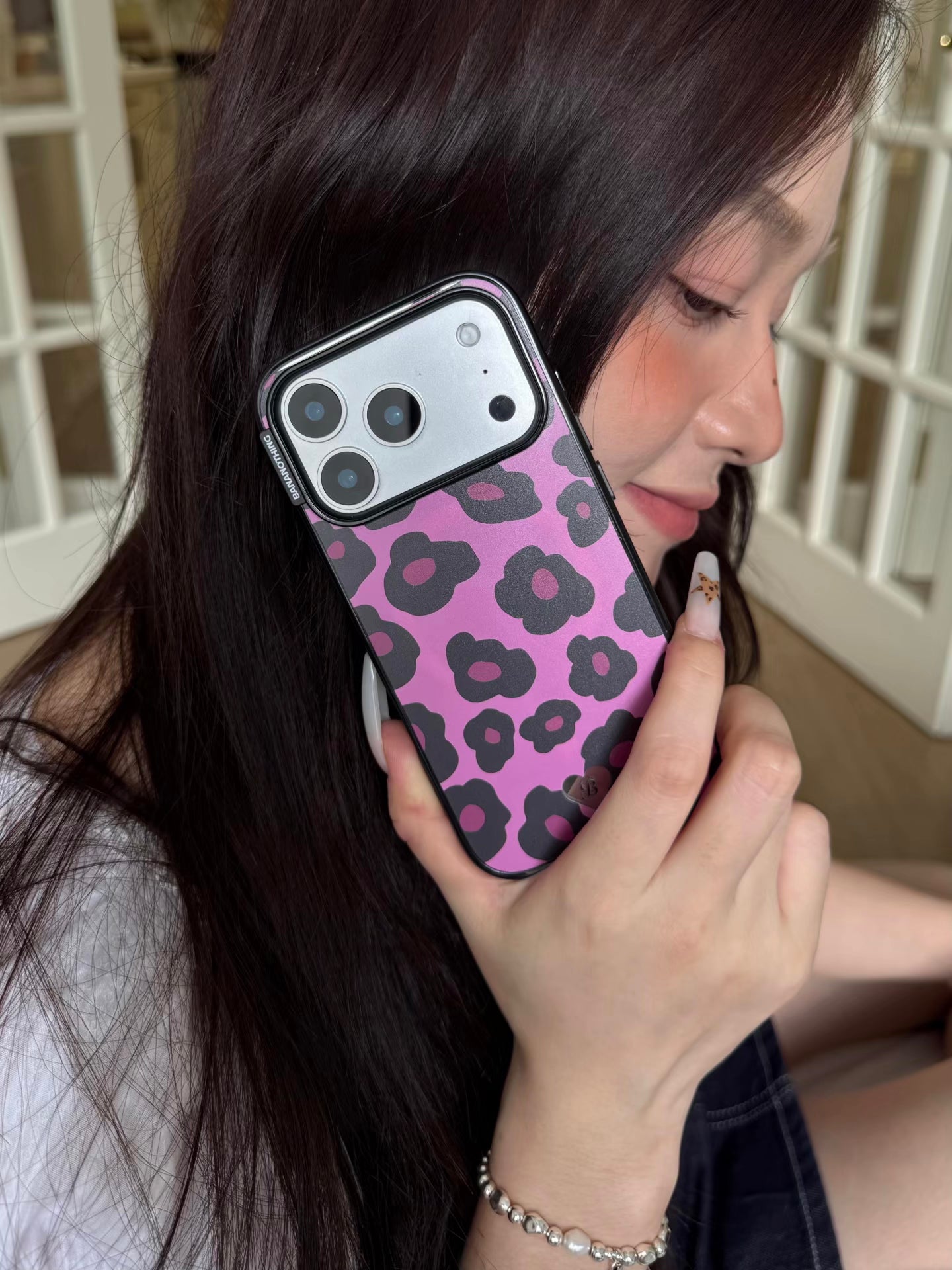 Blossom Leopard iPhone Case - MagSafe Compatible