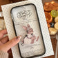 Vintage Bunny Clear iPhone Case