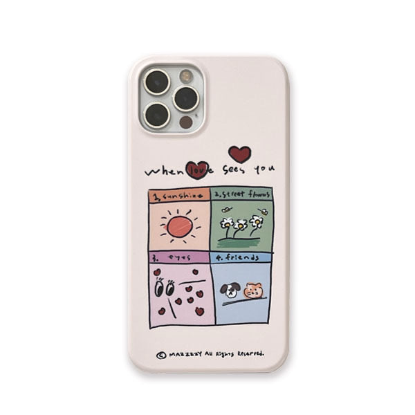 Mazzzzy Love Sees You iPhone Case