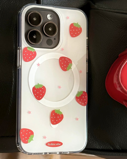 Strawberry Vibe iPhone Case - MagSafe Compatible