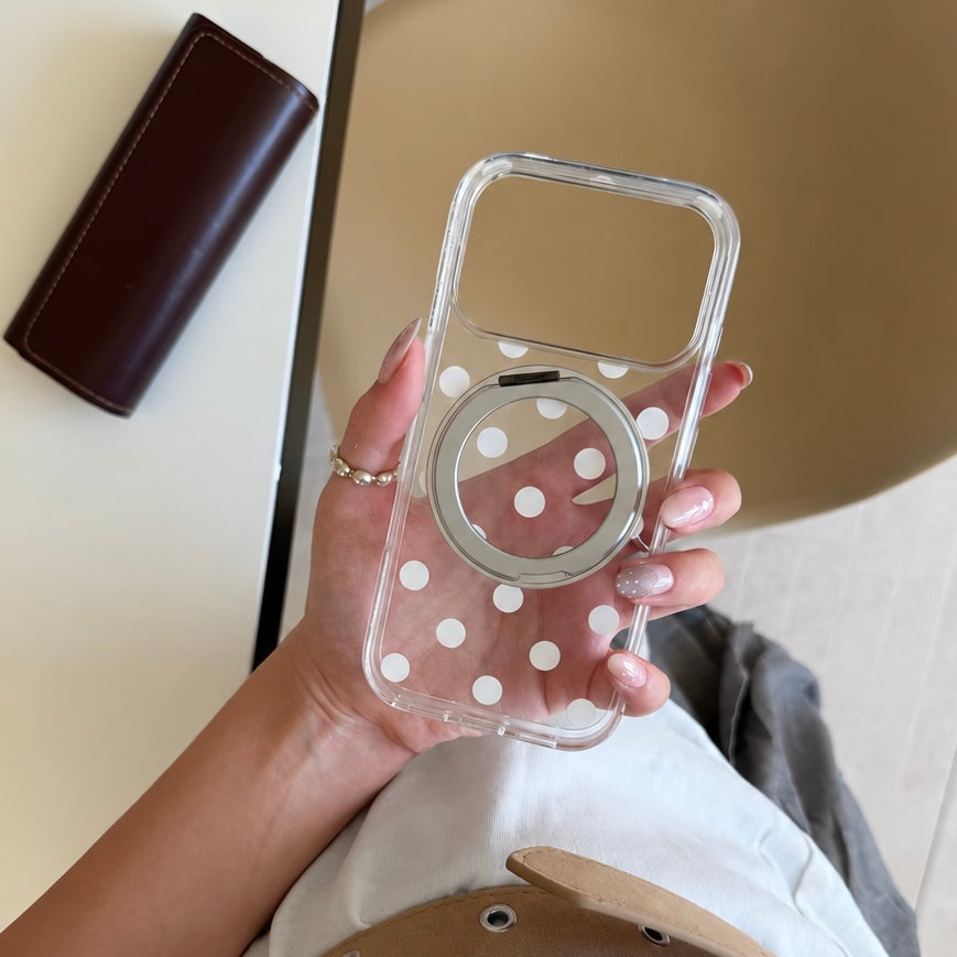 Dot Dot Dot iPhone Case With Phone Stand- MagSafe Compatible