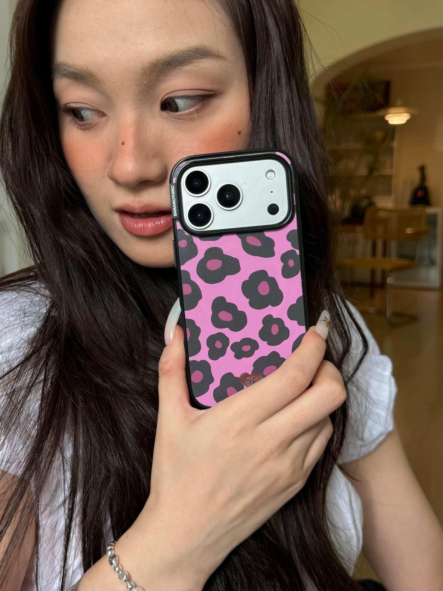 Blossom Leopard iPhone Case - MagSafe Compatible