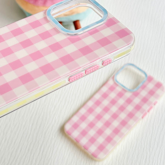 Pink Plaid iPhone Case