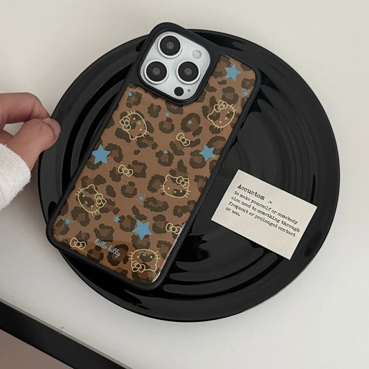 Leopard Kitty Epoxy Bumper iPhone Case