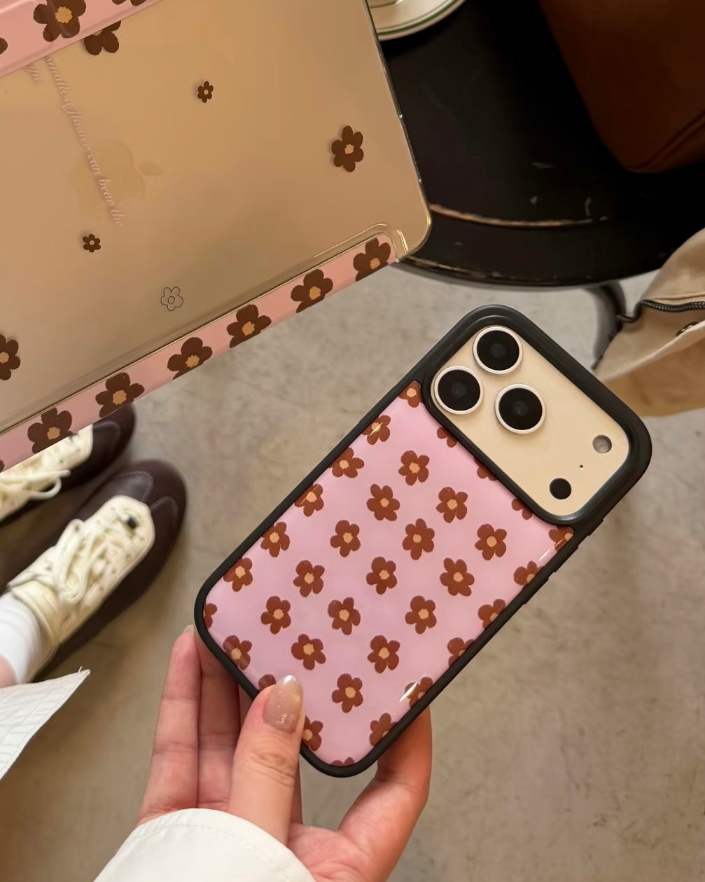 Choco Blossom Epoxy Bumper  iPhone Case