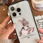 Vintage Bunny Clear iPhone Case