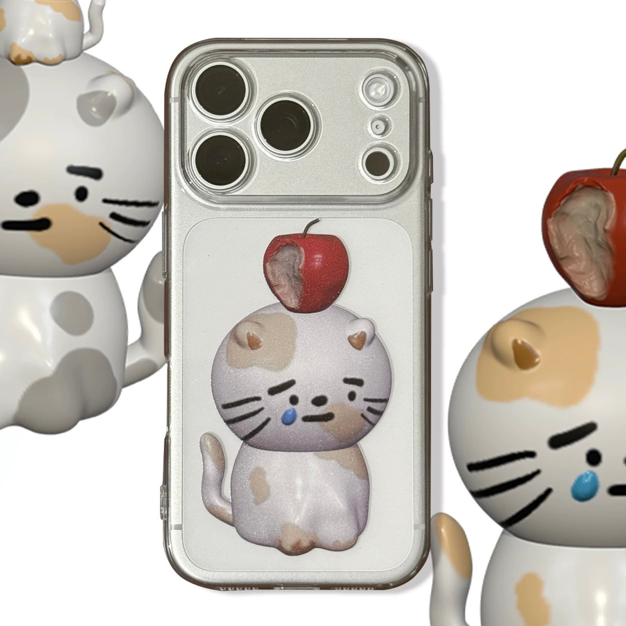 Bite Me Kitty Clear iPhone Case