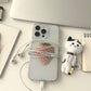 Milk Strawberry Clear iPhone Case