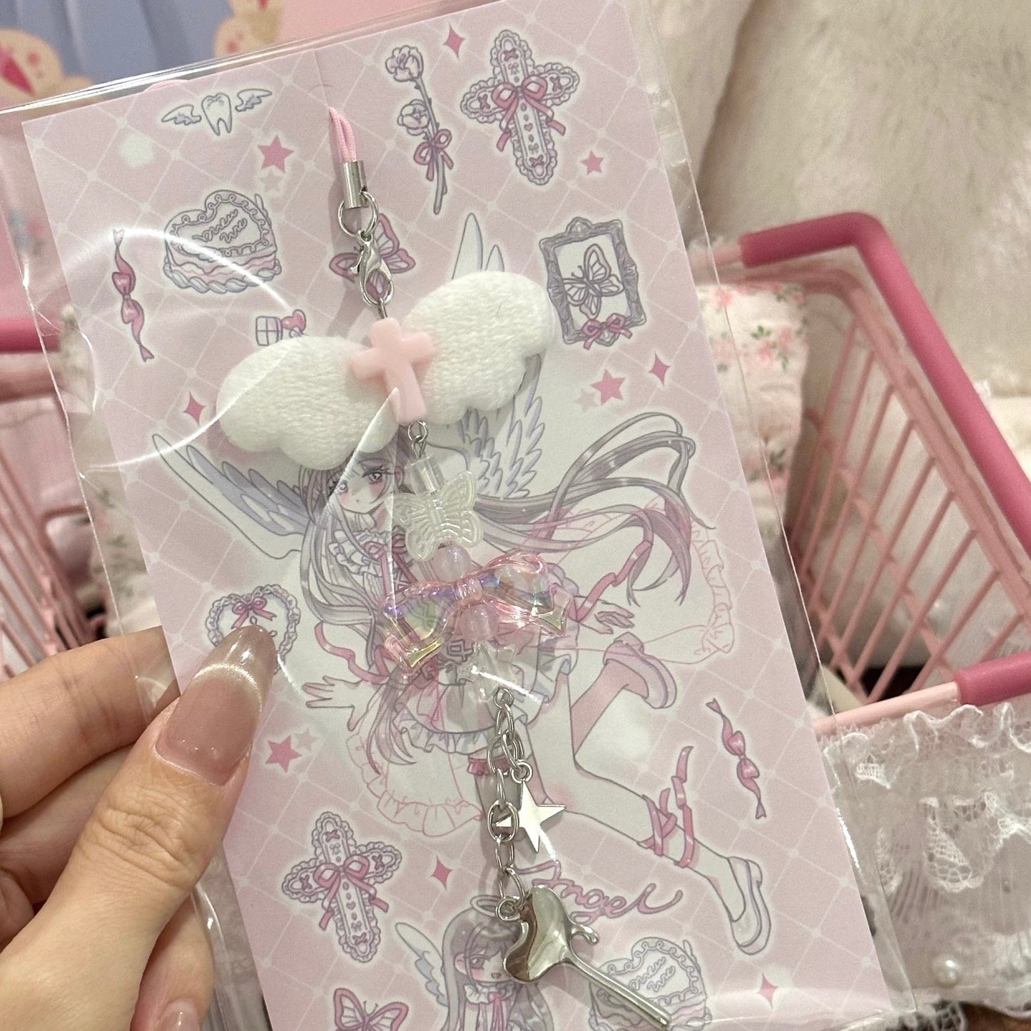 Angle Dream Phone Charm