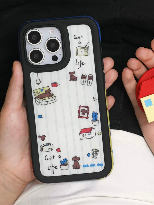 Cozy Doodle iPhone Case - MagSafe Compatible