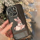 Vintage Bunny Clear iPhone Case