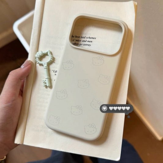 Milky Kitty Silicone iPhone Case