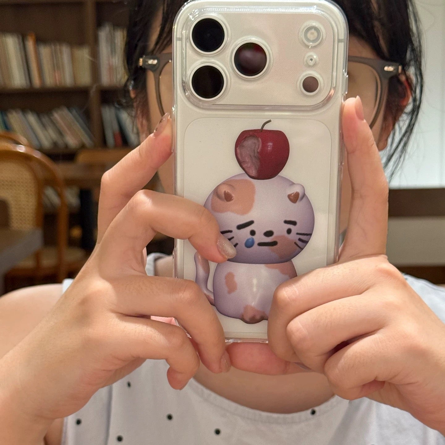 Bite Me Kitty Clear iPhone Case