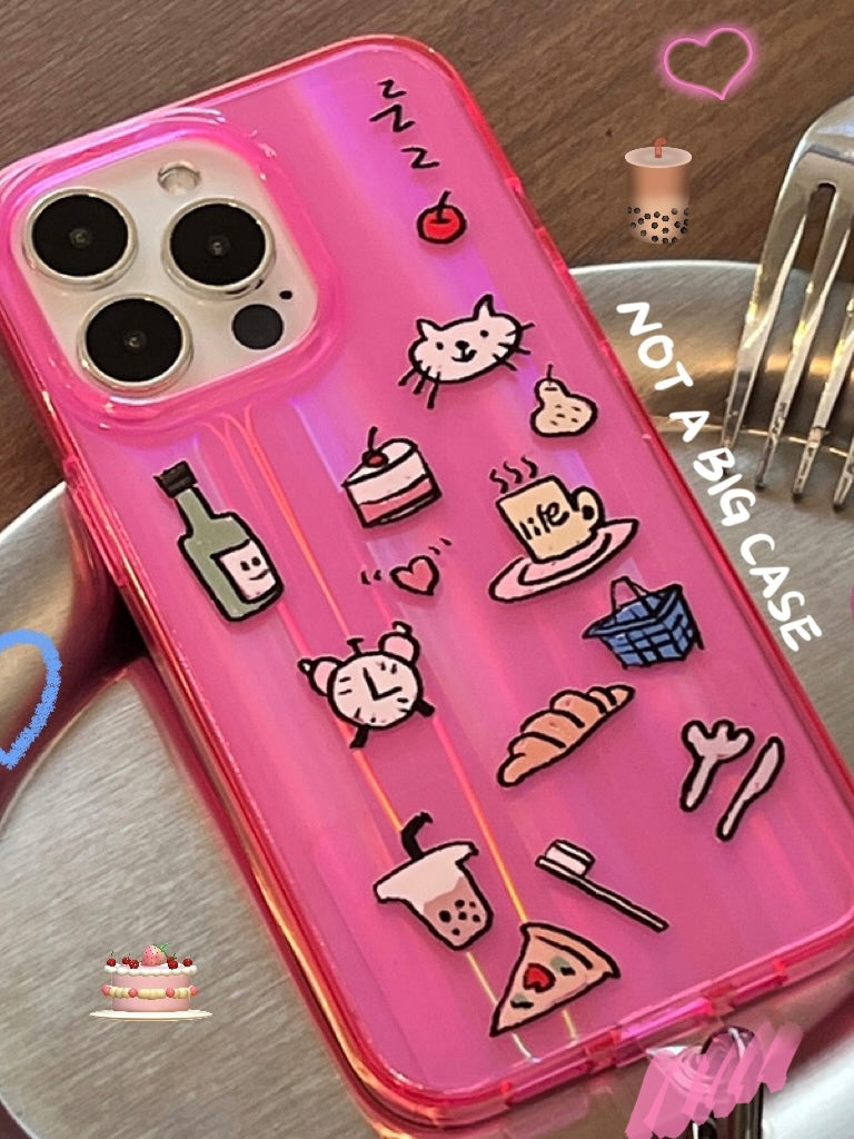 Pink Cutie Clear iPhone Case