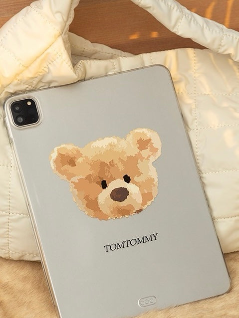 Cutie Teddy Clear iPad Case