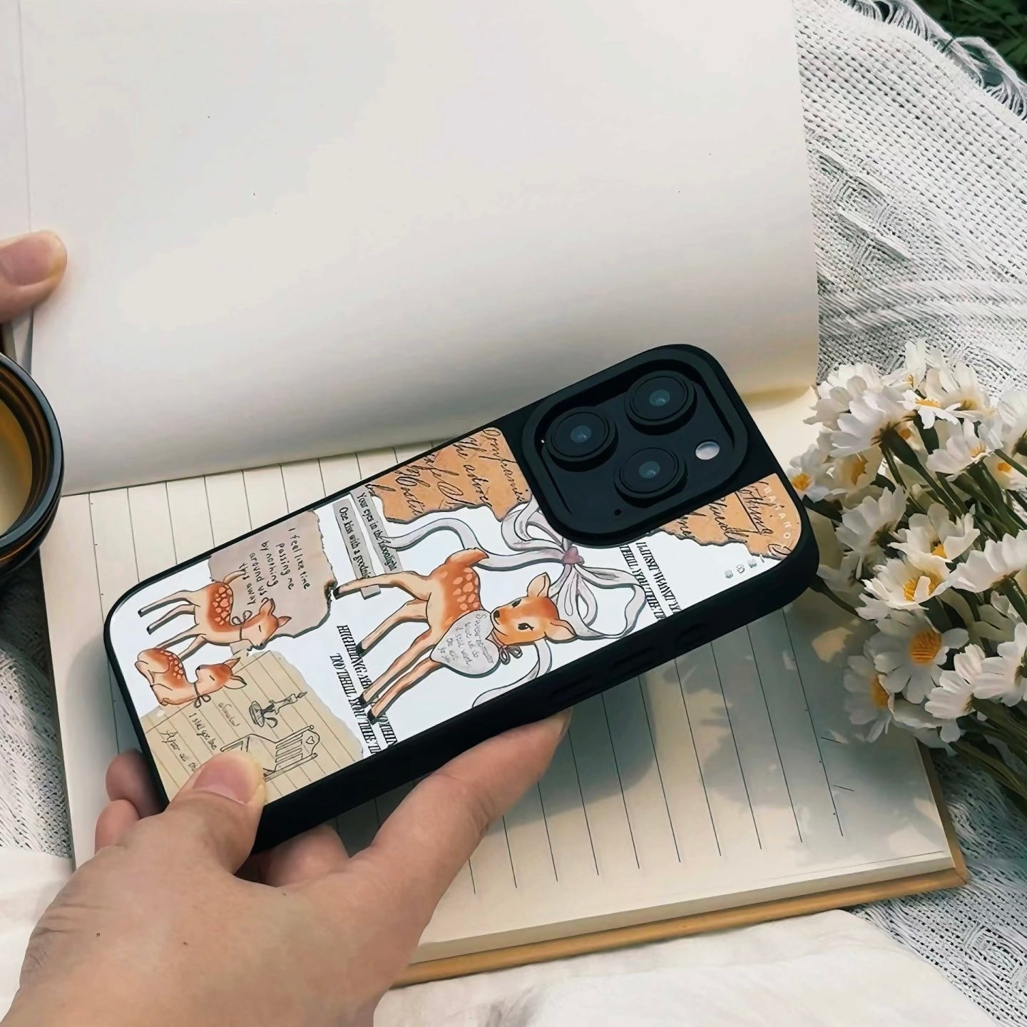 Dream Deer Forest Mirror iPhone Case