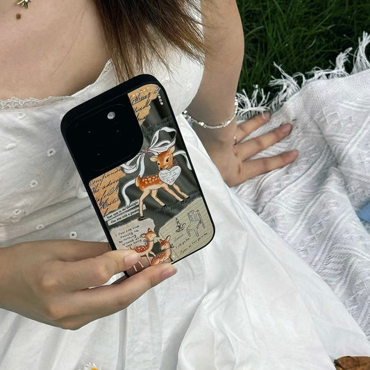 Dream Deer Forest Mirror iPhone Case