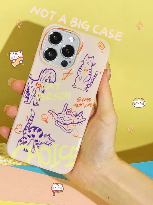 Cat Person iPhone Case