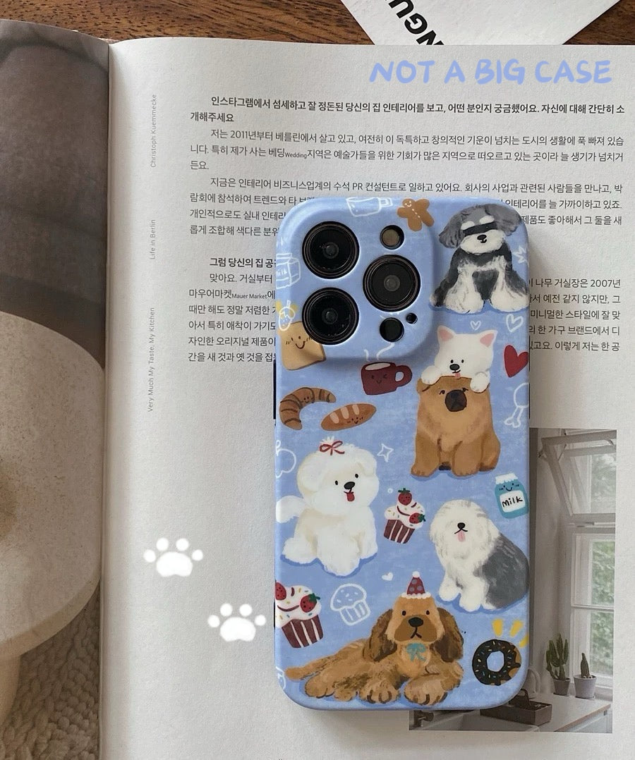 Blue Pup Wonderland iPhone Case