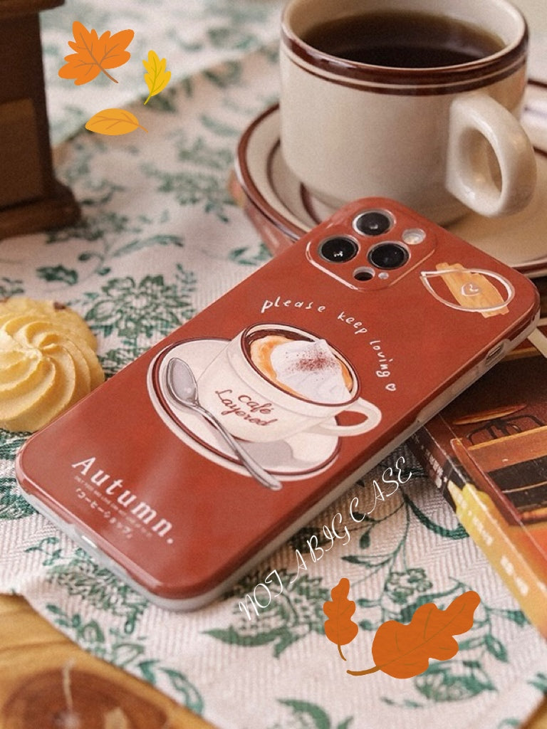 Autumn Cafe iPhone Case