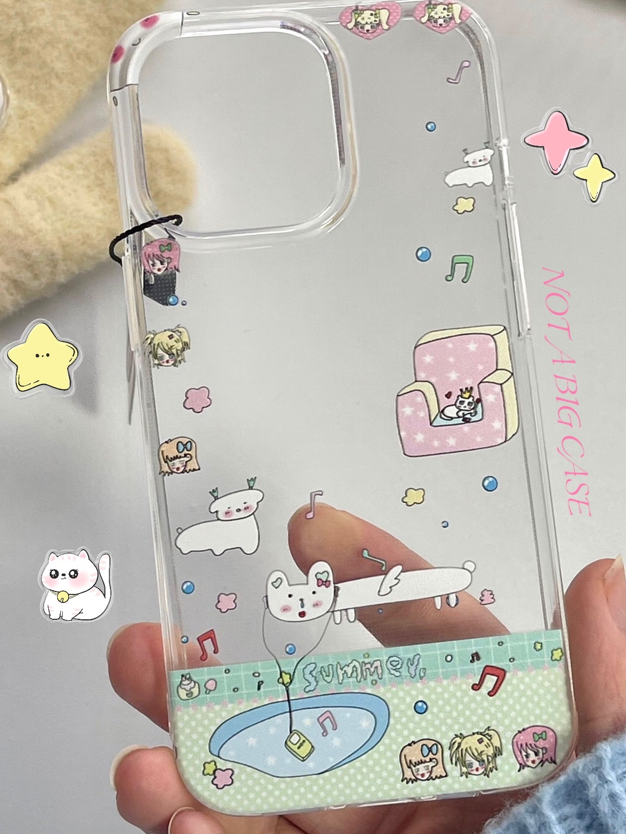 SkyPurr Clear iPhone Case