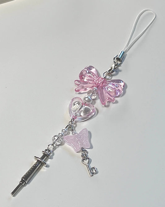 Spinning Heart • Needle Phone Charm