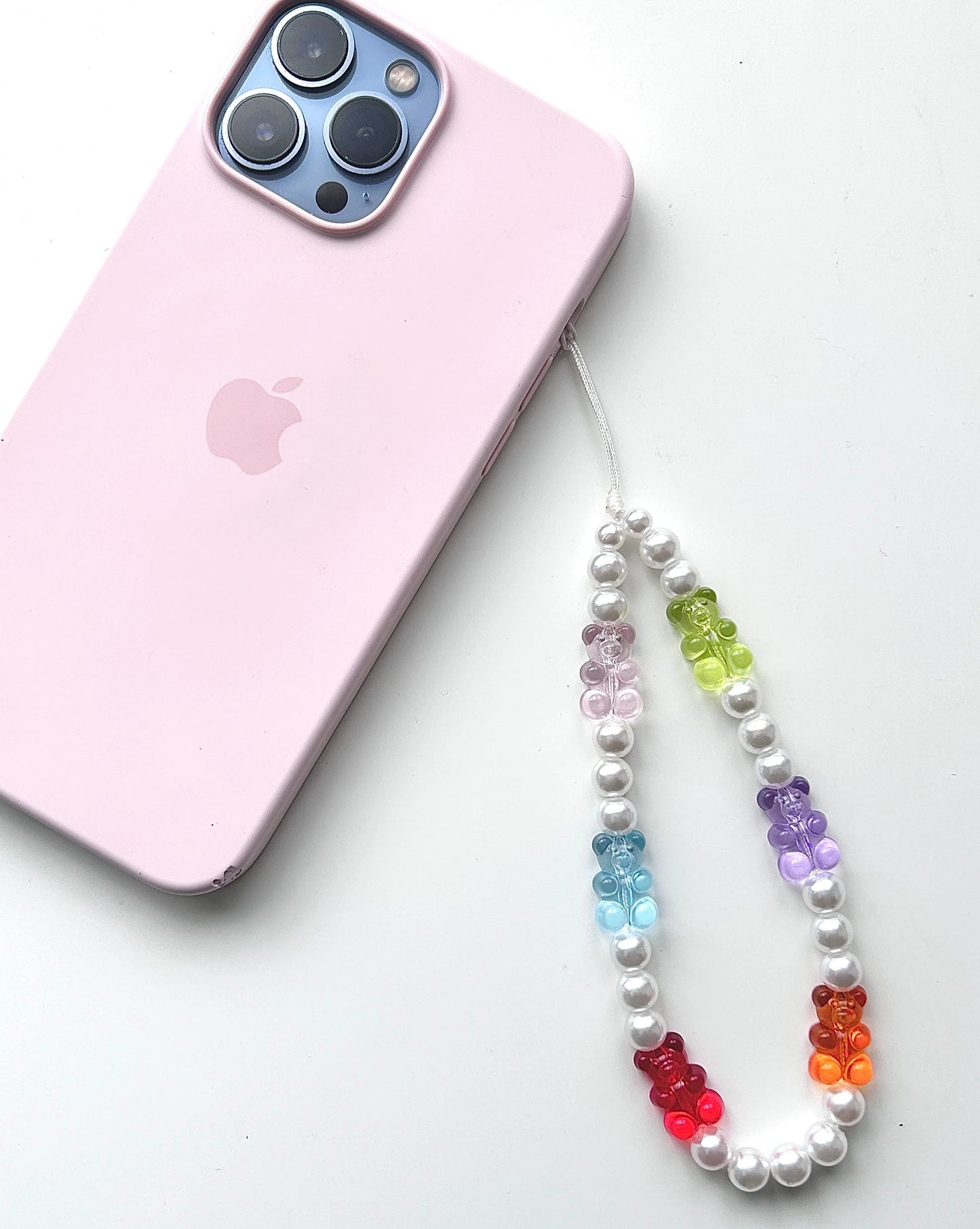 Rainbow Gummy Bear Phone Charm