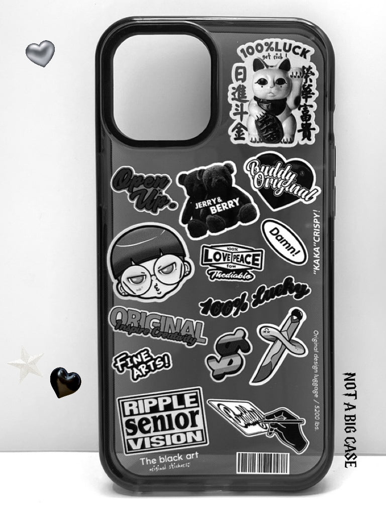 The Black Stickers Phone Case