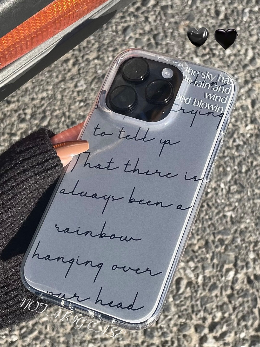 Grey Script iPhone Case