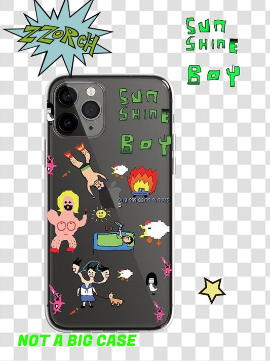 Sunshine Boy Clear iPhone Case