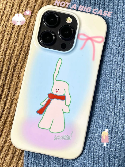 Scarf Bunny iPhone Case