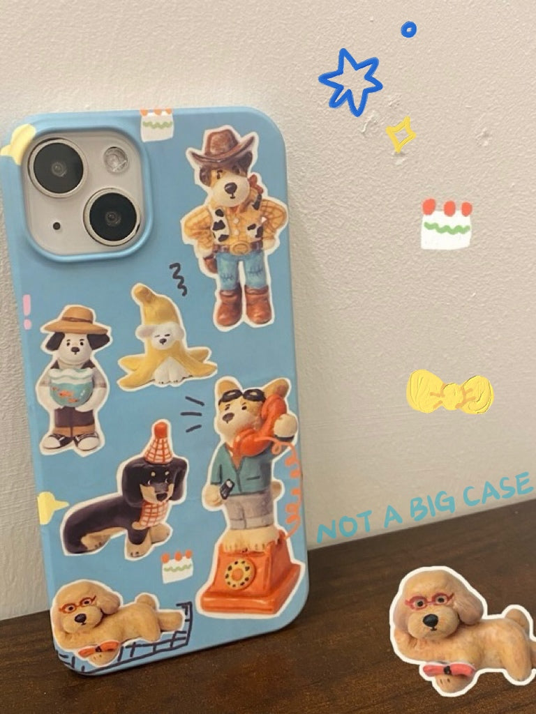 Retro Pup iPhone Case