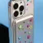 Sparkling Stars Snappy Leather MagSafe Wallet